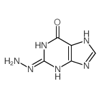 2-hydrazinyl-3,5-dihydropurin-6-one Structure