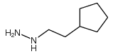 1-(2-环戊基乙基)肼结构式