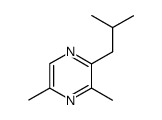 3,5-dimethyl-2-(2-methylpropyl)pyrazine结构式