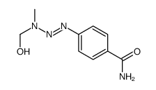 4-[[hydroxymethyl(methyl)amino]diazenyl]benzamide Structure