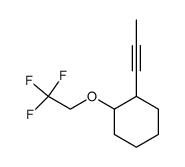 1-(prop-1-yn-1-yl)-2-(2,2,2-trifluoroethoxy)cyclohexane结构式