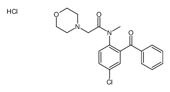 N-(2-benzoyl-4-chlorophenyl)-N-methyl-2-morpholin-4-ylacetamide,hydrochloride Structure