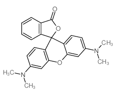3',6'-bis(dimethylamino)spiro[2-benzofuran-3,9'-xanthene]-1-one Structure