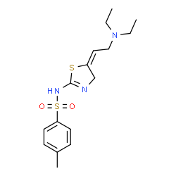 N-(5-(2-(Diethylamino)ethylidene)-4,5-dihydro-2-thiazolyl)-4-methylben zenesulfonamide Structure