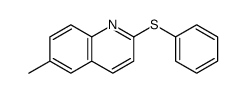 6-Methyl-2-(phenylthio)quinoline structure