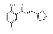 (E)-1-(5-chloro-2-hydroxy-phenyl)-3-(2-furyl)prop-2-en-1-one structure