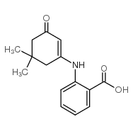 2-[(5,5-DIMETHYL-3-OXOCYCLOHEX-1-ENYL)AMINO]BENZOICACID Structure