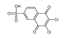 6,7-dichloro-5,8-dioxonaphthalene-2-sulfonic acid Structure