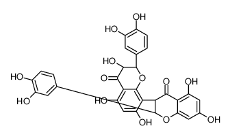 [2S-[2alpha,3beta(2'S*,3'S*)]]-2,2'-bis(3,4-dihydroxyphenyl)-2,2',3,3'-tetrahydro-3',5,5',7,7'-pentahydroxy[3,8'-bi-4H-1-benzopyran]-4,4'-dione picture