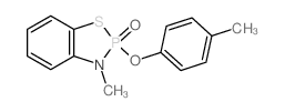 1,3,2-Benzothiazaphosphole, 2,3-dihydro-3-methyl-2-(4-methylphenoxy)-, 2-oxide (9CI)结构式