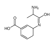 1,5-Cyclohexadiene-1-carboxylicacid,3-[(2-amino-1-oxopropyl)amino]-(9CI)结构式