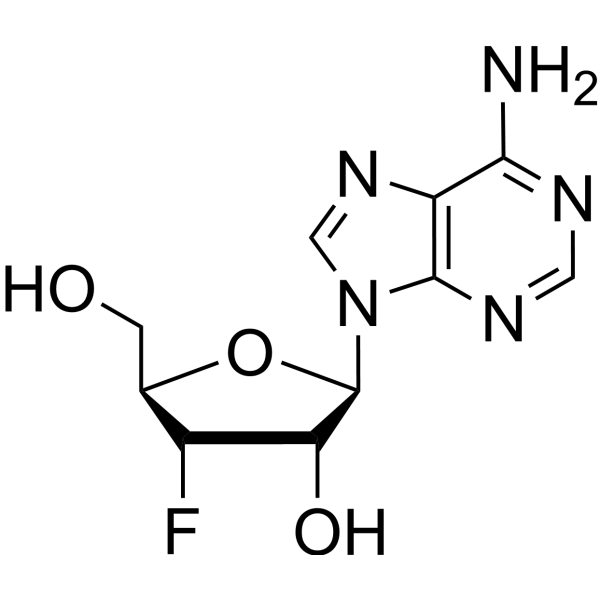 3'-fluoro-3'-deoxyadenosine Structure