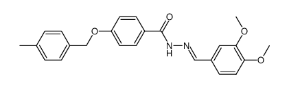 N'-(3,4-dimethoxybenzylidene)-4-((4-methylbenzyl)oxy)benzohydrazide Structure