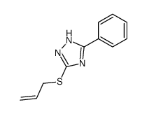 5-phenyl-3-prop-2-enylsulfanyl-1H-1,2,4-triazole Structure