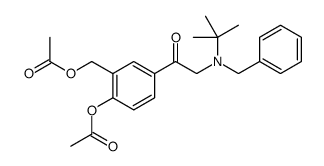 [2-acetyloxy-5-[2-[benzyl(tert-butyl)amino]acetyl]phenyl]methyl acetate结构式