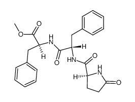 pyroglutamyl-phenylalanyl-phenylalanine methyl ester Structure