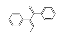 1,2-diphenyl-2-buten-1-one Structure
