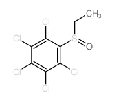 1,2,3,4,5-pentachloro-6-ethylsulfinyl-benzene structure
