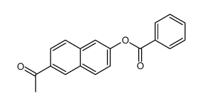 6-acetylnaphthalen-2-yl benzoate结构式
