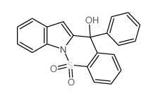 12H-Indolo[1,2-b][1,2]benzothiazin-12-ol,12-phenyl-, 5,5-dioxide Structure