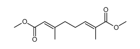 trans,trans-dimethyl 2,6-dimethylocta-2,6-diene-1,8-dicarboxylate Structure