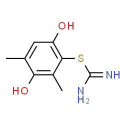 Pseudourea, 2-(3,6-dihydroxy-2,4-xylyl)-2-thio- (8CI)结构式
