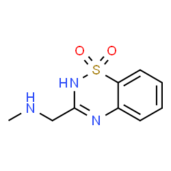 2H-1,2,4-Benzothiadiazine-3-methanamine, N-methyl-, 1,1-dioxide (9CI) structure