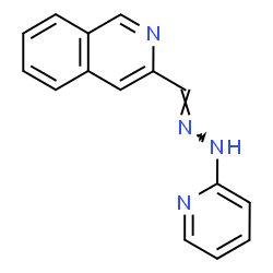 3-Isoquinolinecarbaldehyde (pyridin-2-yl)hydrazone Structure