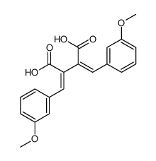 2,3-bis[(3-methoxyphenyl)methylidene]butanedioic acid结构式