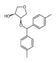 1,4-anhydro-2-O-[bis(4-methylphenyl)methyl]-DL-erythritol Structure