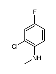 2-氯-4-氟-N-甲基苯胺结构式