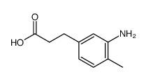 3-(3-amino-4-methylphenyl)propanoic acid结构式