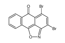 3,5-dibromo-6-oxo-6H-anthraisoxazole结构式