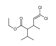 ethyl 5,5-dichloro-3-methyl-2-propan-2-ylpent-4-enoate Structure