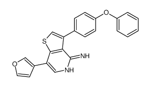7-(furan-3-yl)-3-(4-phenoxyphenyl)thieno[3,2-c]pyridin-4-amine Structure