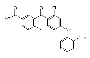 3-[4-(2-aminoanilino)-2-chlorobenzoyl]-4-methylbenzoic acid结构式