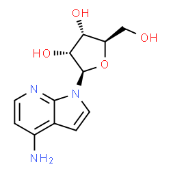 (2R,3R,4R,5R)-2-(5-amino-2,9-diazabicyclo[4.3.0]nona-1,3,5,7-tetraen-9-yl)-5-(hydroxymethyl)oxolane-3,4-diol结构式