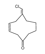 syn-6-chloromethylenecyclodec-3-enone结构式