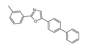 2-(3-methylphenyl)-5-(4-phenylphenyl)-1,3-oxazole结构式