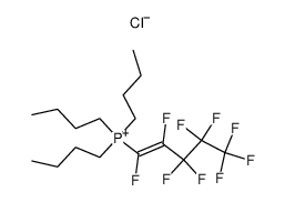 (Z)-tributyl(perfluoropent-1-en-1-yl)phosphonium chloride结构式