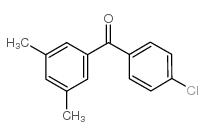 (4-chlorophenyl)-(3,5-dimethylphenyl)methanone结构式