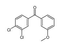 3,4-DICHLORO-3'-METHOXYBENZOPHENONE Structure