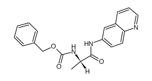 6-(N-carbobenzoxy-L-alanylamido)quinoline结构式