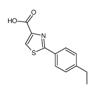 2-(4-ethylphenyl)-1,3-thiazole-4-carboxylic acid结构式