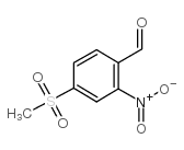 4-methylsulfonyl-2-nitrobenzaldehyde structure