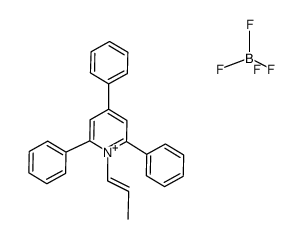 trans-1-(1-Propenyl)-2,4,6-triphenylpyridinium tetrafluoroborate结构式