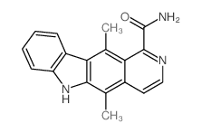 5,11-dimethyl-6H-pyrido[4,3-b]carbazole-1-carboxamide Structure