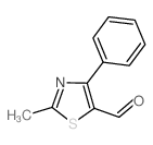 2-甲基-4-苯基-1,3-噻唑-5-甲醛结构式