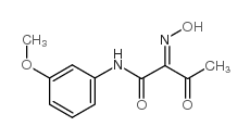 2-HYDROXYIMINO-N-(3-METHOXY-PHENYL)-3-OXO-BUTYRAMIDE结构式