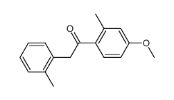 4-methoxy-2,2'-dimethyl-deoxybenzoin结构式